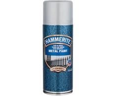 Purškiami metalo dažai HAMMERITE HAMMERED FINISH, sidabro sp., 400 ml