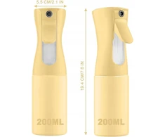 PURŠKIMO BUTELĖLIS 200 ML PLAUKŲ MILKOS NUOLATINIS, SANTRAUKAS, GELTONAS, ERGONOMIKUS