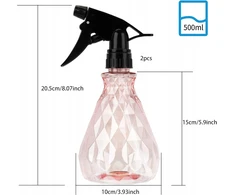 PURŠKIMO BUTELĖS 2 Vnt. 500 ml REGULIUOJAMI DŪMAI ROŽINĖ ERGONOMIKA