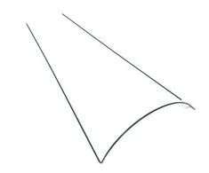 Pusapvalė atrama augalams H100cm W40cm/D5-5.2mm metalinė/žalias
