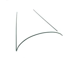 Pusapvalė atrama augalams H70cm W40cm/D5-5.2mm metalinė/žalias
