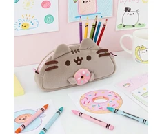 Pusheen School pieštukų dėklai aksesuarams Pliušinis mergaitėms Maišelis