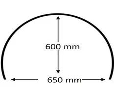 Puslankis šiltalysvei W65cm H60cm L150cm metalinis/PE danga