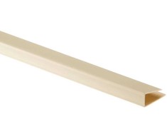PVC dailylentės pradžios profiliuotis J-102 (310), 3 m ilgio