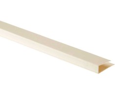 PVC dailylentės pradžios profiliuotis J-143 (302, 318), 3 m ilgio