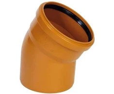 PVC lauko kanalizacijos alkūnė PIPELIFE, DN110 x 87°
