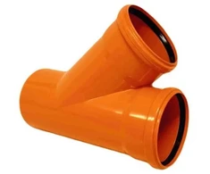 PVC lauko kanalizacijos alkūnė PIPELIFE, DN110 x 45°