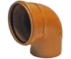 PVC lauko kanalizacijos alkūnė WAVIN DN160, 90°
