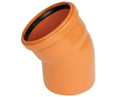 PVC lauko kanalizacijos alkūnė WAVIN DN160, 30°