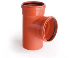 PVC lauko kanalizacijos trišakis PIPELIFE, DN110 x 110 x 90°