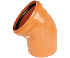 PVC lauko kanalizacijos trišakis WAVIN DN110 x 110 x 45°