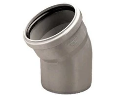 PVC vidaus kanalizacijos alkūnė WAVIN, DN110, 30°