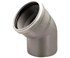 PVC vidaus kanalizacijos alkūnė WAVIN, DN50, 88°