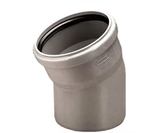 PVC vidaus kanalizacijos alkūnė WAVIN, DN50, 22°