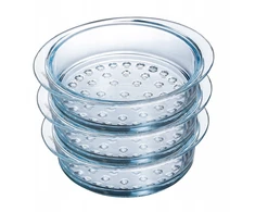 Pyrex STIKLINIS SIJETAS GARINTI KARŠIMUI ATSPARUS GARINIMO Įdėklas 20cm 2L 2 vnt.
