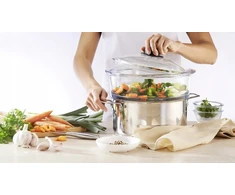 Pyrex STIKLINIS SIJETAS GARINTI KARŠIMUI ATSPARUS GARINIMO Įdėklas 20cm 2L 2 vnt.