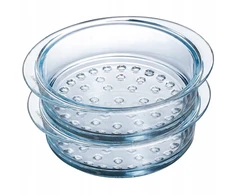Pyrex STIKLINIS SIJETAS GARINTI KARŠIMUI ATSPARUS GARINIMO Įdėklas 20cm 2L 2 vnt.