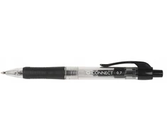 Q-connect Automatinis rašiklis, 0.7mm, juodas