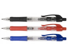 Q-connect Automatinis rašiklis, 0.7mm, juodas