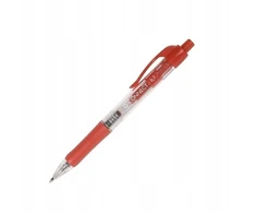 Q-connect automatinis rašiklis, 0.7mm, raudonas, 10 vnt.