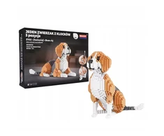 QBI Dog Beagle konstrukcija blokuoja 3in1 įvairias pozas, 1025 elementus