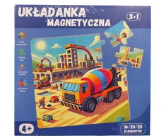 QBI magnetinė dėlionė KONSTRUKCIJA dėlionė 3in1 16/20/25 vnt.
