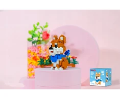 QBI Mini Corgi dog Konstrukciniai blokeliai 195 vnt.