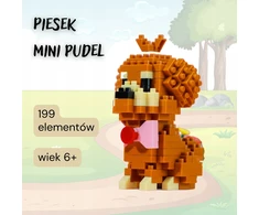 QBI Mini Pudelio šuo, statybiniai blokeliai 199 vnt.