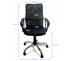 QMB Fotel biurowy obrotwy ergonomiczn wentylowany Mesh