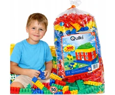 Qulki DIDELIŲ PLASTIKINIŲ BLUKŲ RINKINYS 500 vnt., KONSTRUKCIJA 28mm