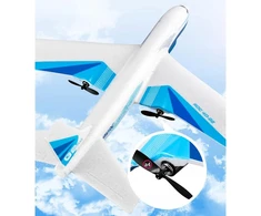 Qulki STYROFOAM KELEIVINIS LĖKTUVAS SKRADOMAS NUOTOLINIO KONTROLĖS RC DIDELIS 39 cm LED
