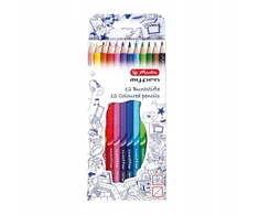Herlitz Pieštukai my.pen spalvoti trikampai 12sp