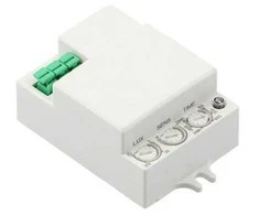 GTV "Microvawe" judesio jutiklis SRC812 MINI2, maks.500W, AC220-240V, 50/60Hz, 360°, 1-8m, IP2