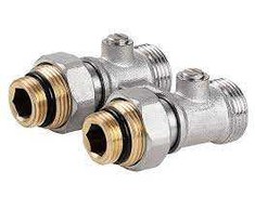 Radiatoriaus pajungimo mazgas INVENA CZ-86-P15-Z, 3/4", tiesus