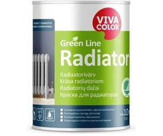 Radiatorių dažai VIVACOLOR Žalias LINE RADIATOR, pusiau matiniai, baltos sp., A bazė, 900 ml