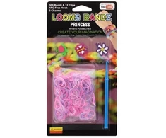 Rainbow Loom LOOM GUMINĖS APYRANKĖS 300 vnt. 12 S klipų, 3 pakabukai