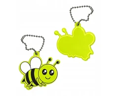 Raktų pakabukas Raktų pakabukas Reflector Gadget Reflector Bee Pakabukas 10vnt LUMI