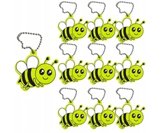 Raktų pakabukas Raktų pakabukas Reflector Gadget Reflector Bee Pakabukas 10vnt LUMI