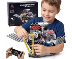 Ramiz Techninės konstrukcijos blokai Baterija varomas Motor 665 Movement Light modelis