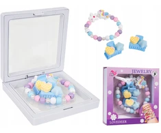 Ramiz UNICORN papuošalų rinkinys mergaitėms - apyrankė + sąsagos