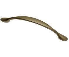 GTV Zamak handle CAMAIO C=96mm antique brushed brass