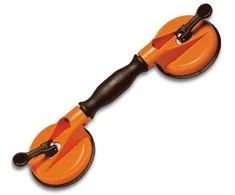 Be Prekinio Zenklo Rankena stiklui nešti, 2 laikikliai, Ø120 mm, 80 kg, Bohle (602.1)