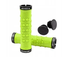 Rankenos SKULL MEROCA Lock-On 130mm MTB ENDURO kaukolės rankenos žalios