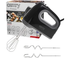 Rankinis maišytuvas 750W, 5 greičiai, Turbo, lėtas paleidimas, maišyklės 21cm Camry CR 4220b