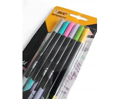 Bic Rašiklių rinkinys FineLiners Intensity Fine PASTEL 0.4 mm, 6 spalvų rinkinys 498334