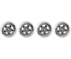 Ratukų rinkinys riedučiams Nils Extreme 76x24 mm, balti, 4 vnt.