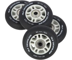 Ratukai riedučiams Nils Extreme 80mm/82A su guoliais, juodi