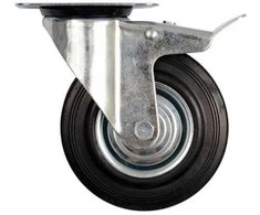 Bikuvalt Koło VOREL VAIRAS Juodas GUMINIS STABDYS 125mm 87323