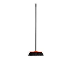 Raudonas grindų šepetys su metaliniu kotu Spontex, 120 cm