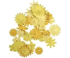 Rayher Dekoratyvinės gėlytės 1.5-2.5cm/36vnt. geltonos